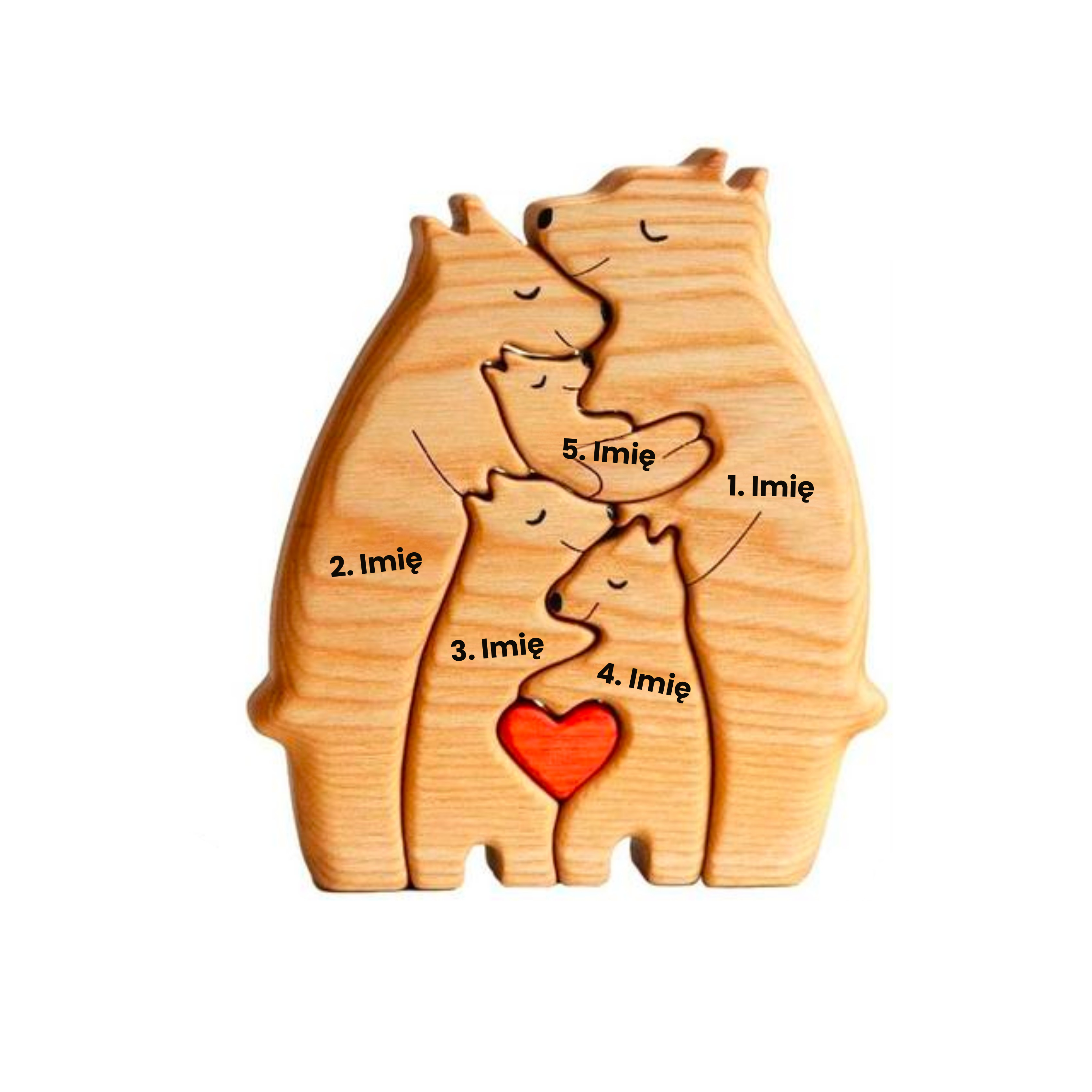 Wooden Bear Family | Personalized, Unique, and Original