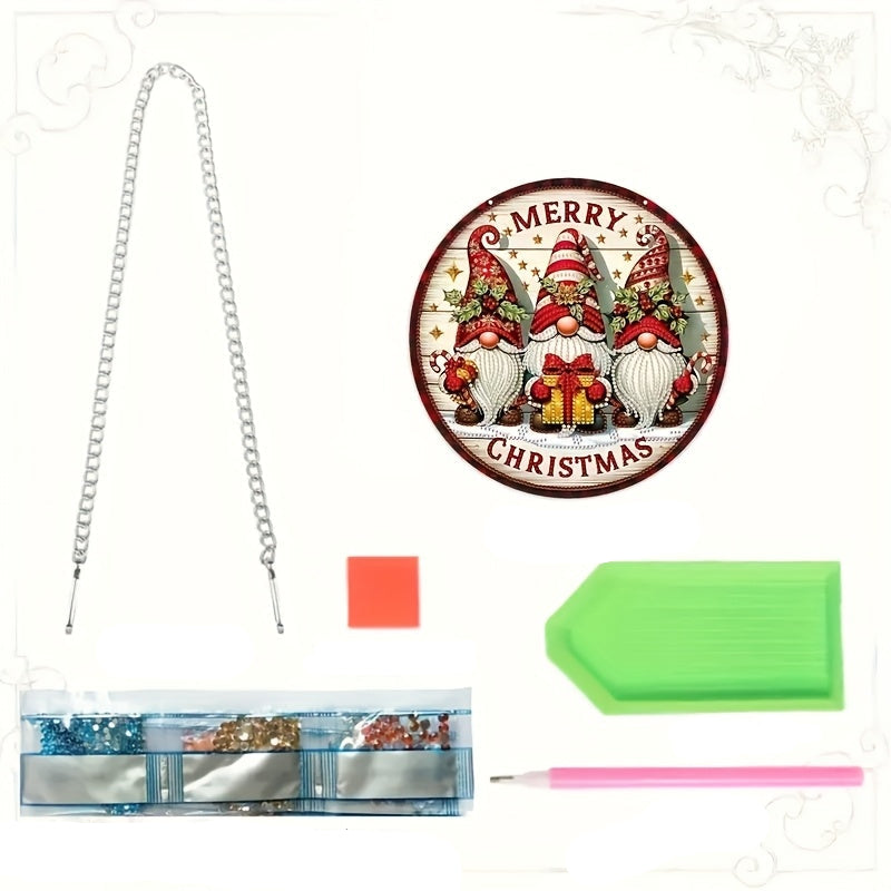 Decoration Hanging | Christmas Gnomes | Diamond Painting