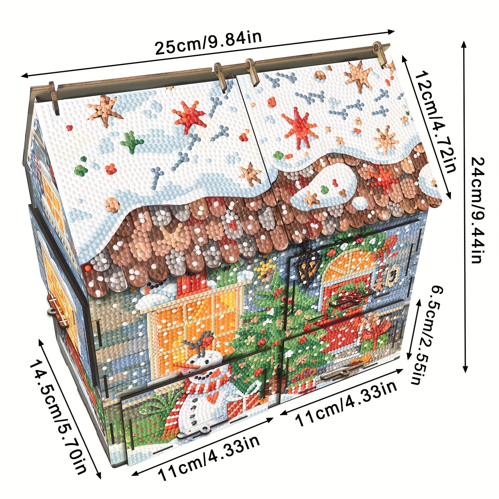 House with drawers | Building kit | Diamond painting