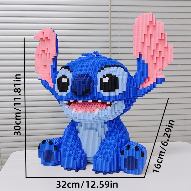 Sitting blue creature | Building blocks