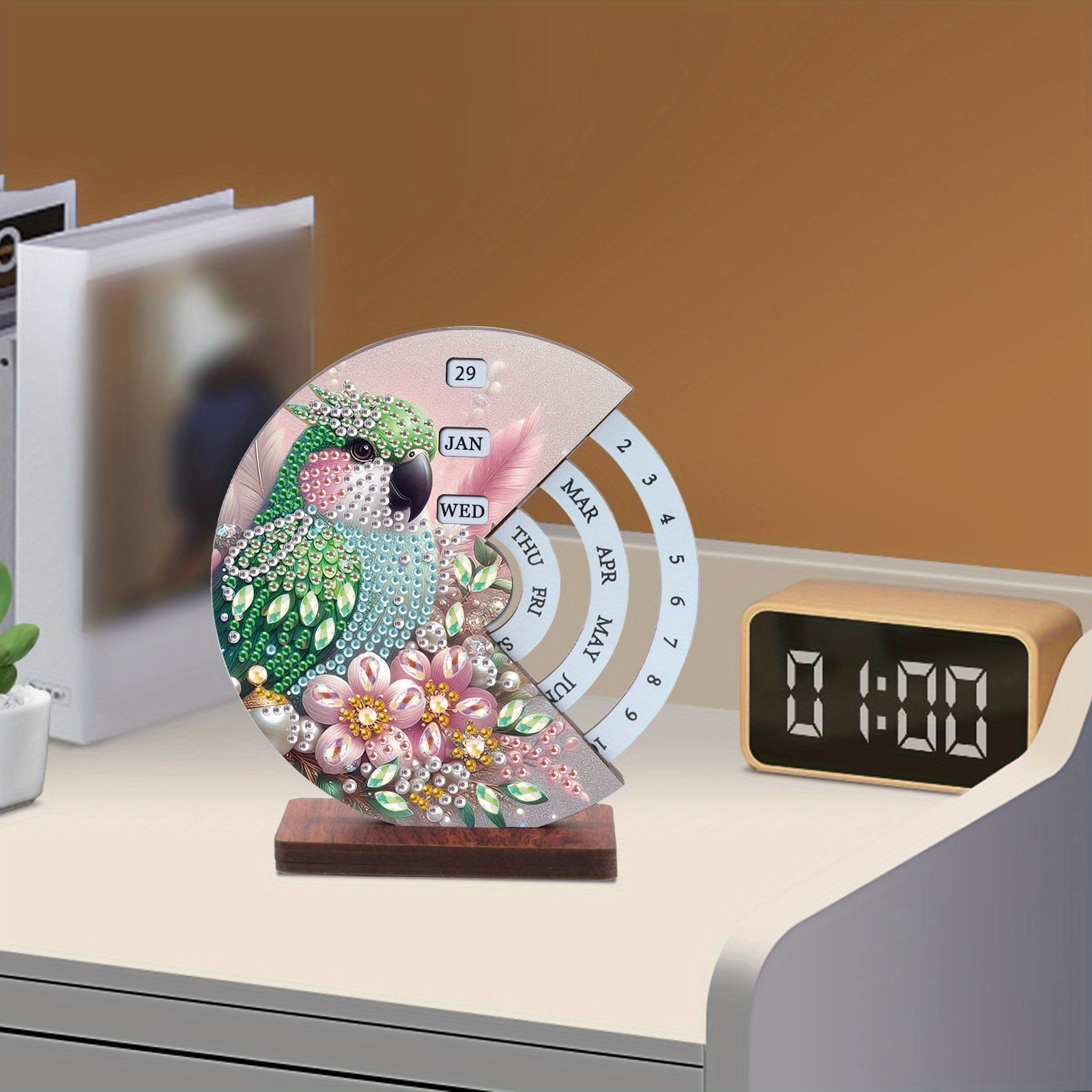 Green Bird | Calendar | Diamond Painting