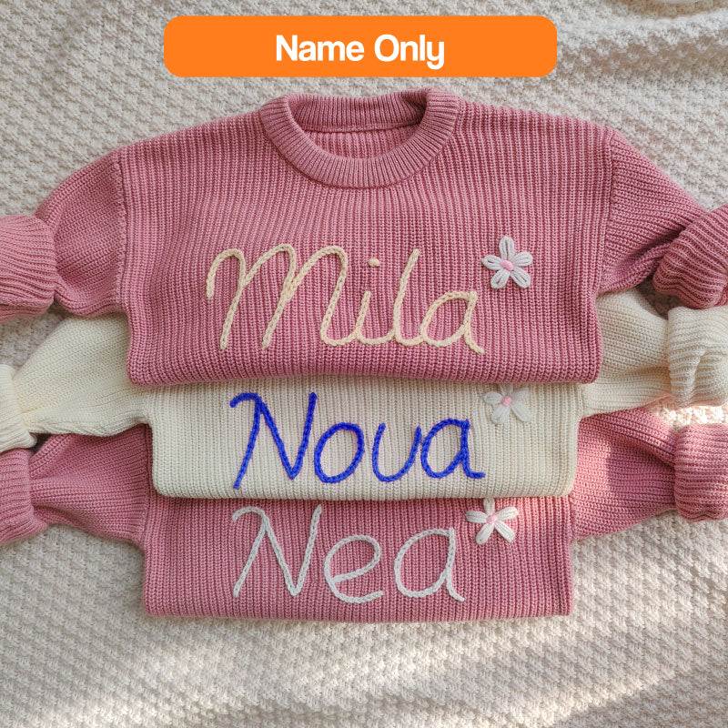 Personalized Name Cozy Toddler Sweater