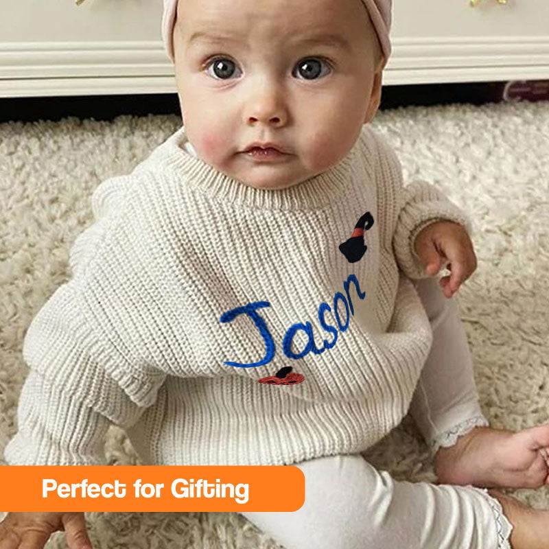 Personalized Name Cozy Toddler Sweater
