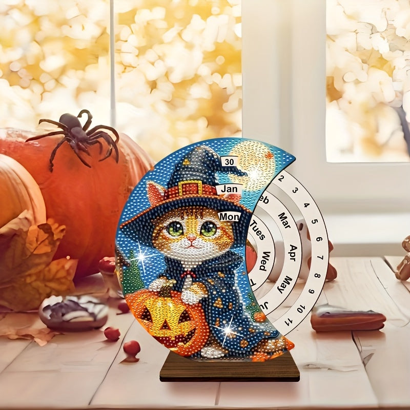 Cat with pumpkin | Calendar | Diamond painting