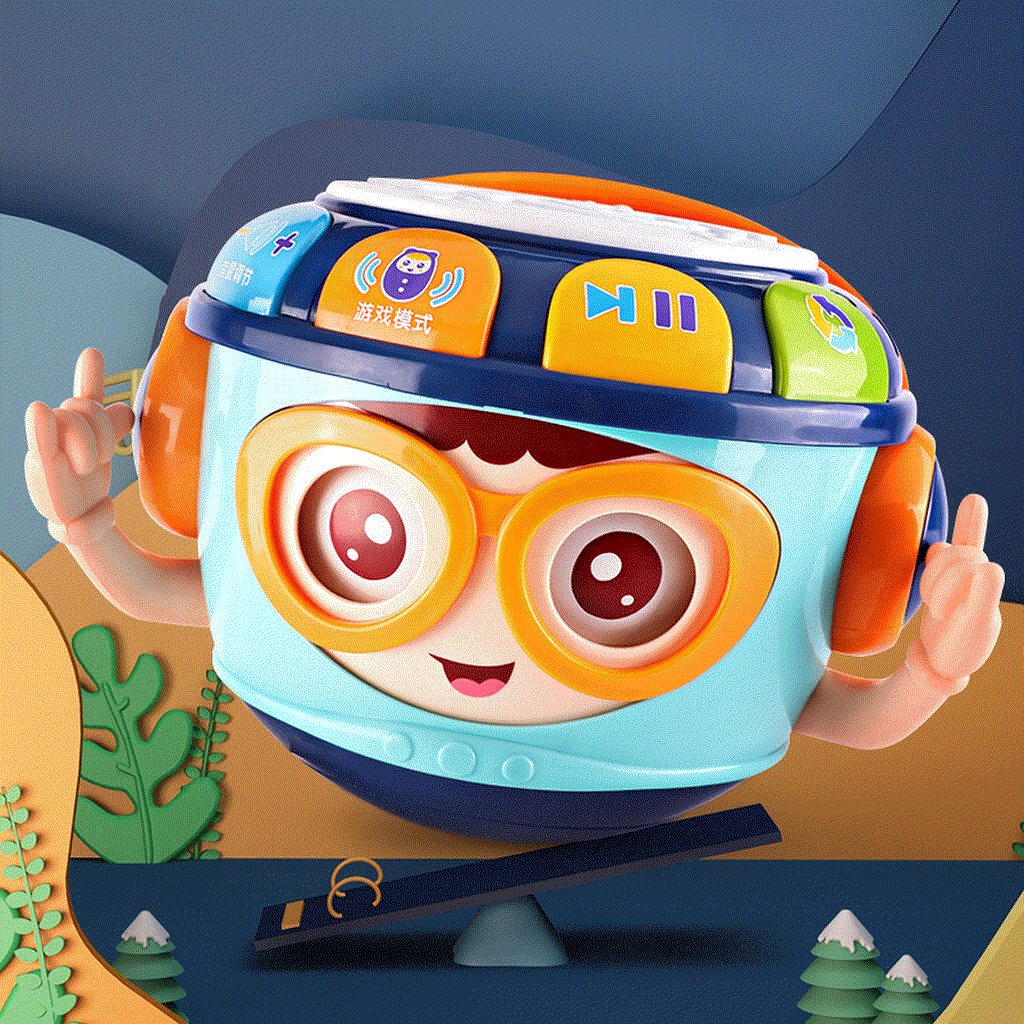 Infant Music Projection Hand-Pat Drum Educational Toy