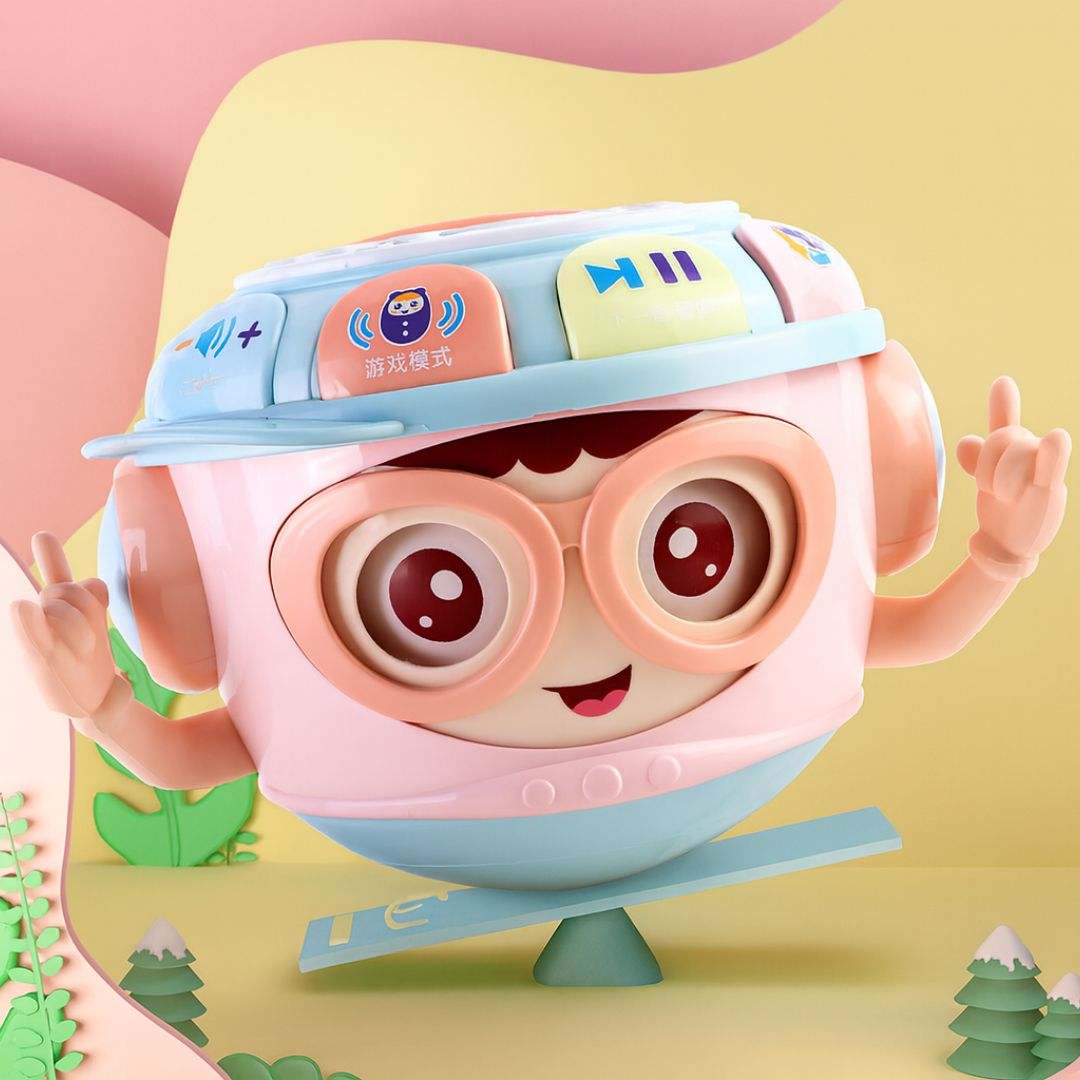 Infant Music Projection Hand-Pat Drum Educational Toy