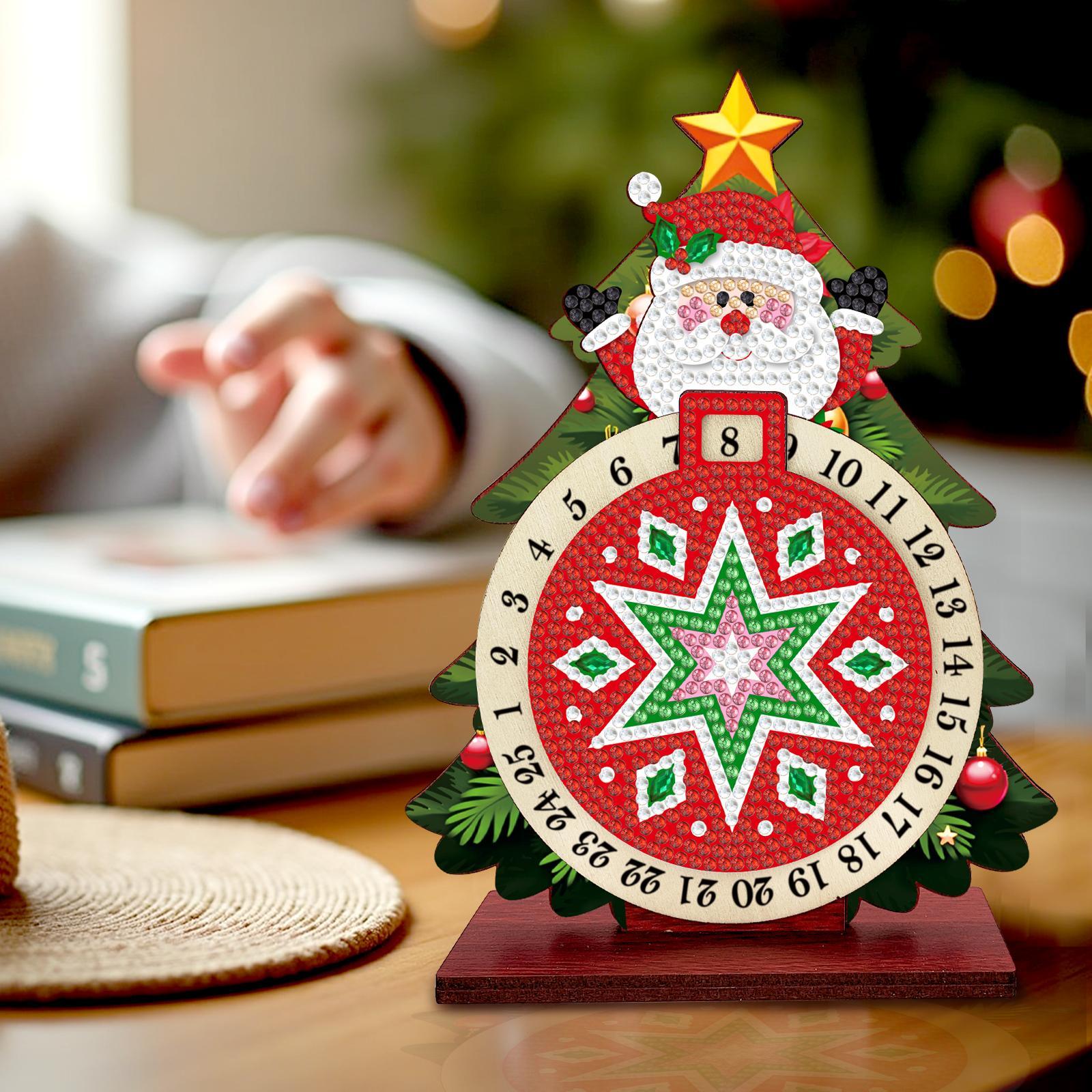 Santa Claus in Christmas Tree | Calendar | Diamond Painting