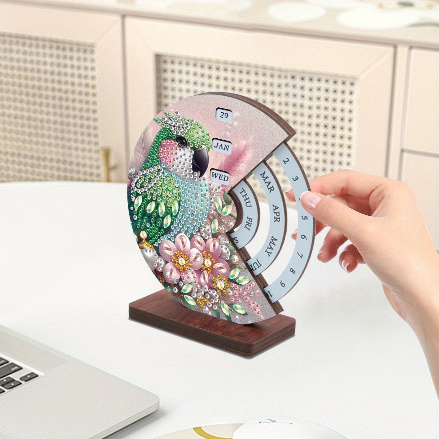 Green Bird | Calendar | Diamond Painting