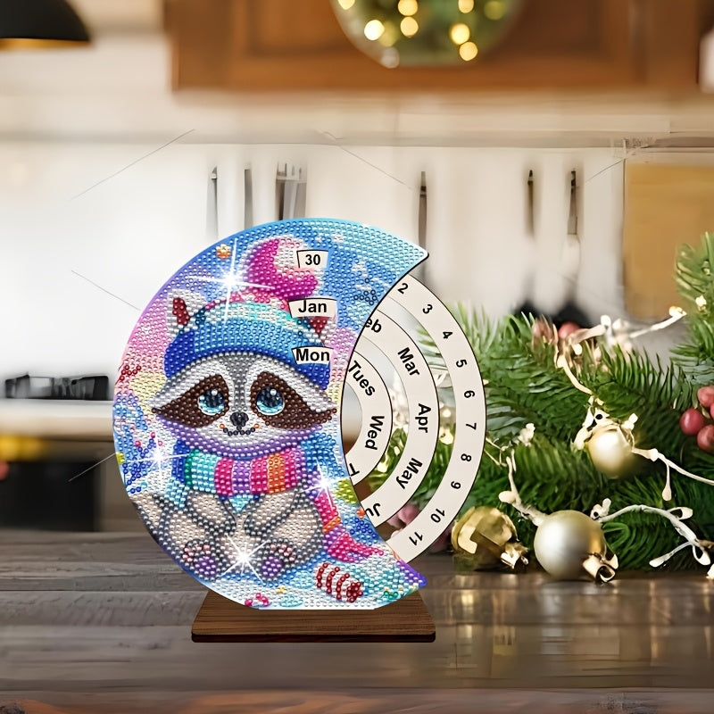 Raccoon | Calendar | Diamond Painting