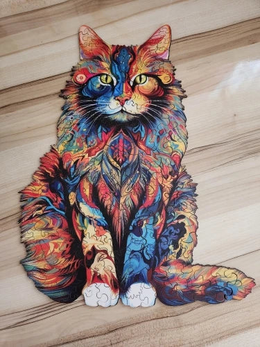 Tough Cat | Wooden Puzzle