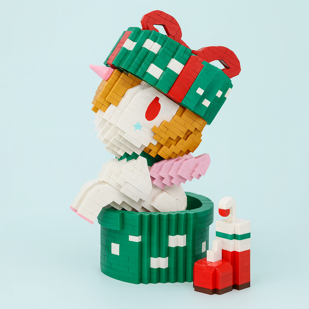 Unicorn in a gift | Building blocks