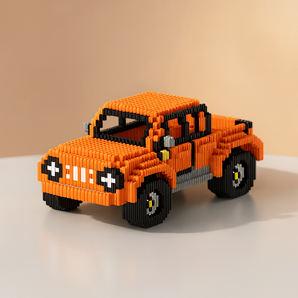 Orange Truck | Building Blocks