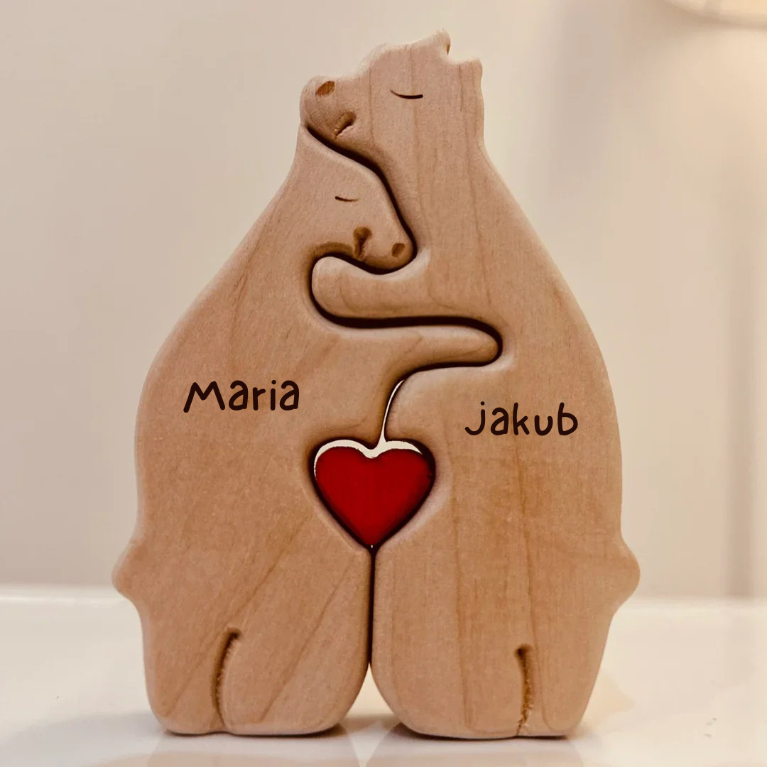 Wooden Bear Family | Personalized, Unique, and Original