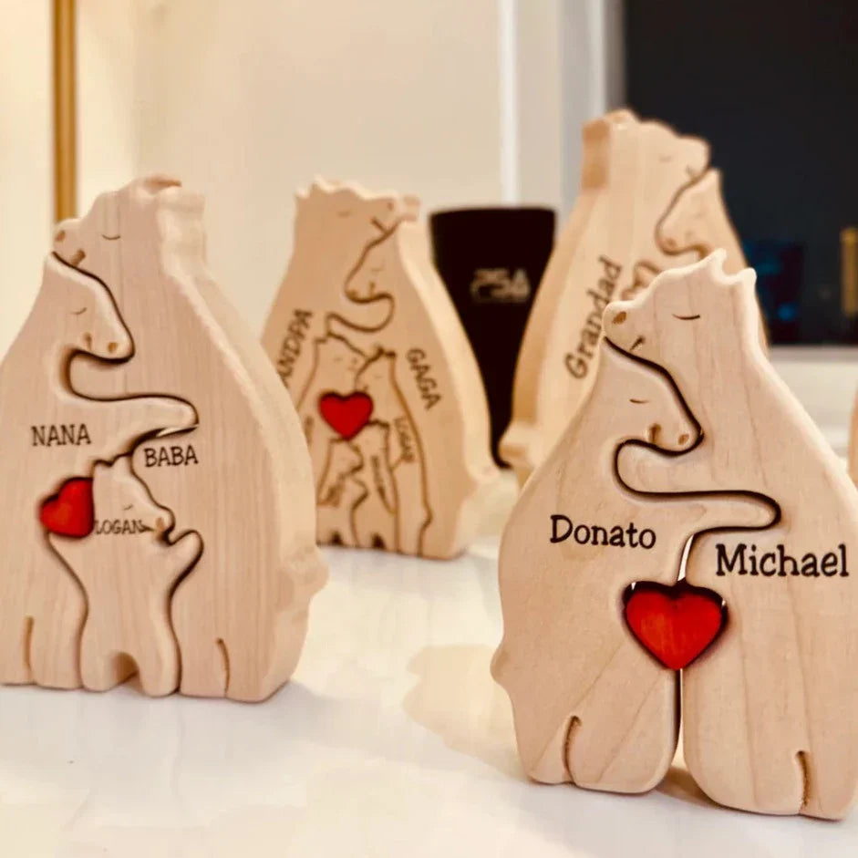 Wooden Bear Family | Personalized, Unique, and Original