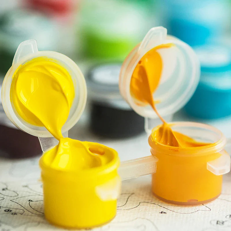 Woman in Black Dress | Painting by Numbers