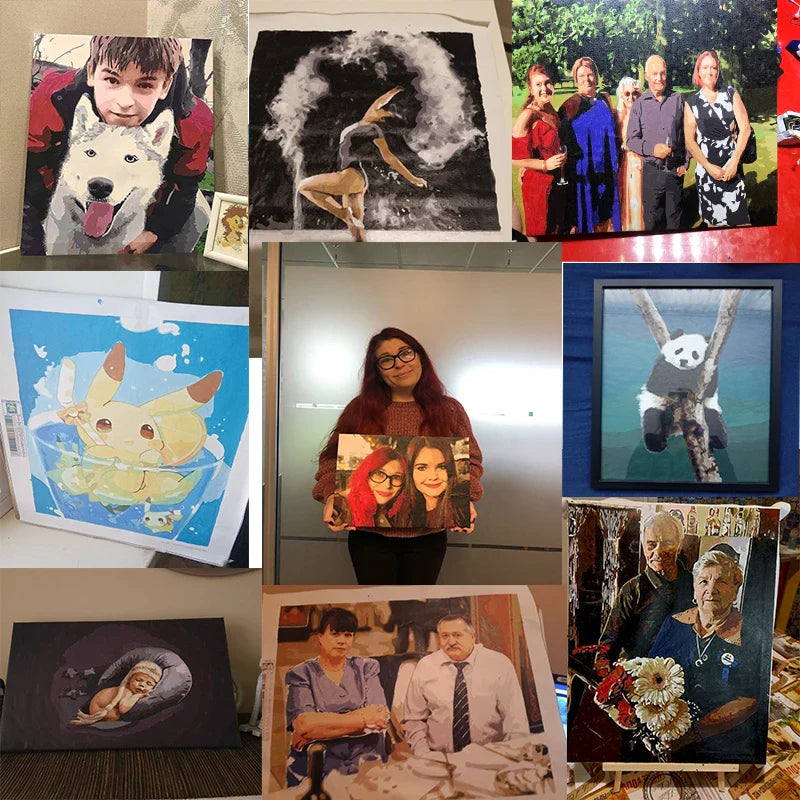 Own photo | Paint by numbers