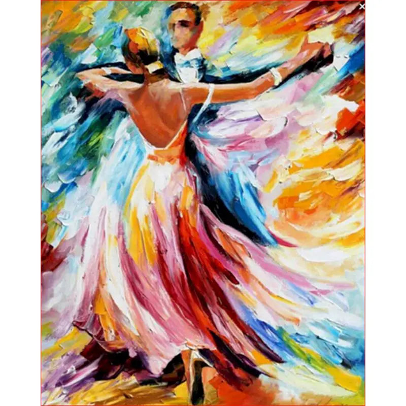 Colorful Dancing Couple | Paint by Numbers