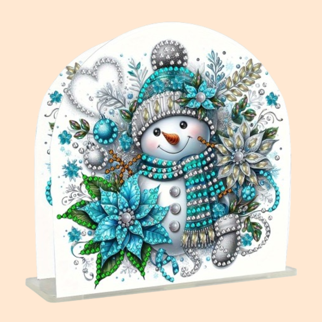 Snowman | Napkin Holder | Diamond Painting
