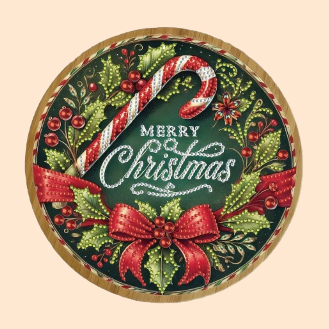 Merry Christmas | Tray | Diamond painting