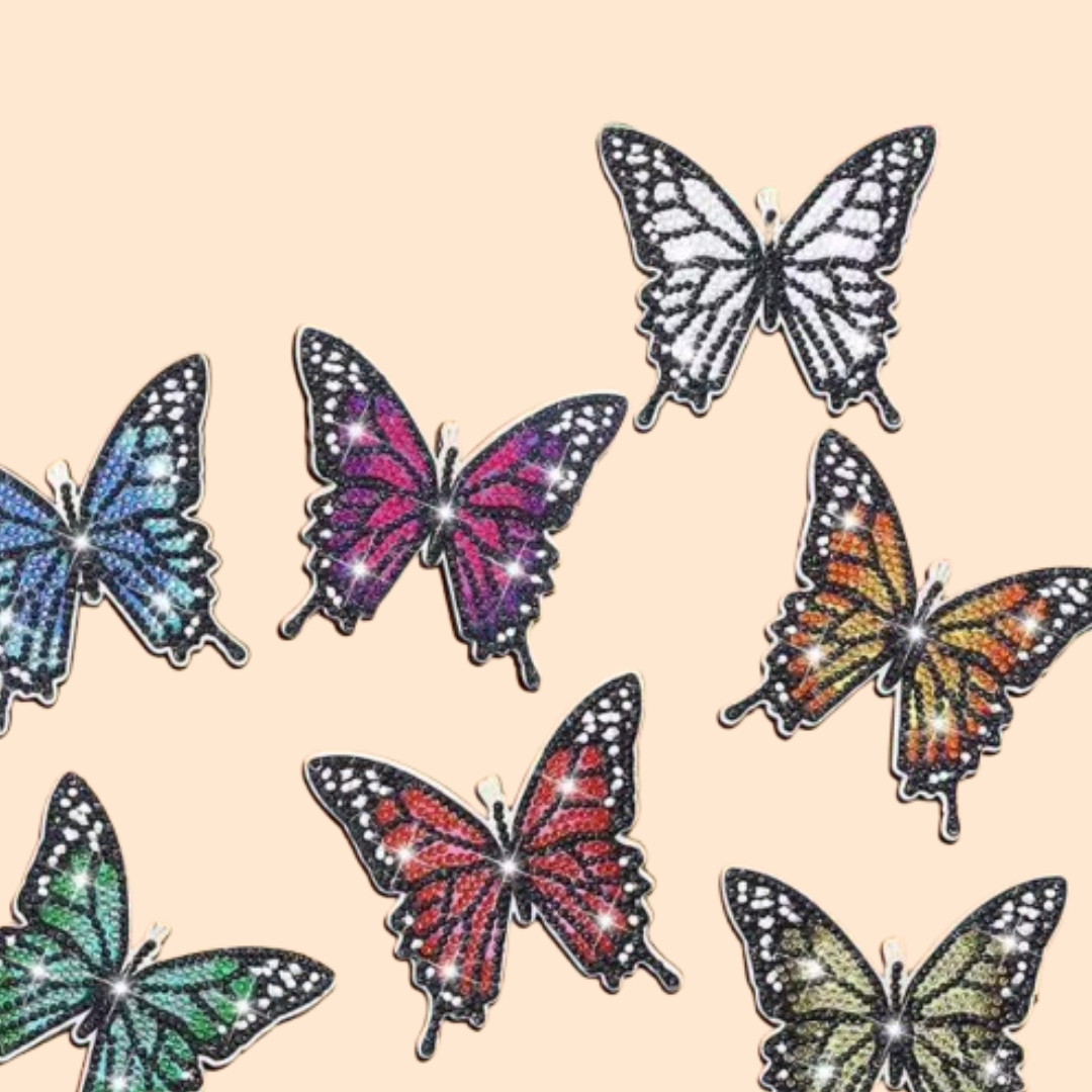 Butterfly Coasters | Diamond Painting