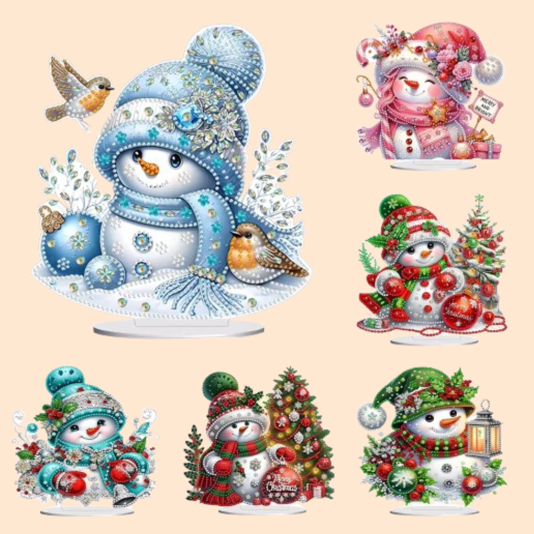 5D Snowman Diamond Painting