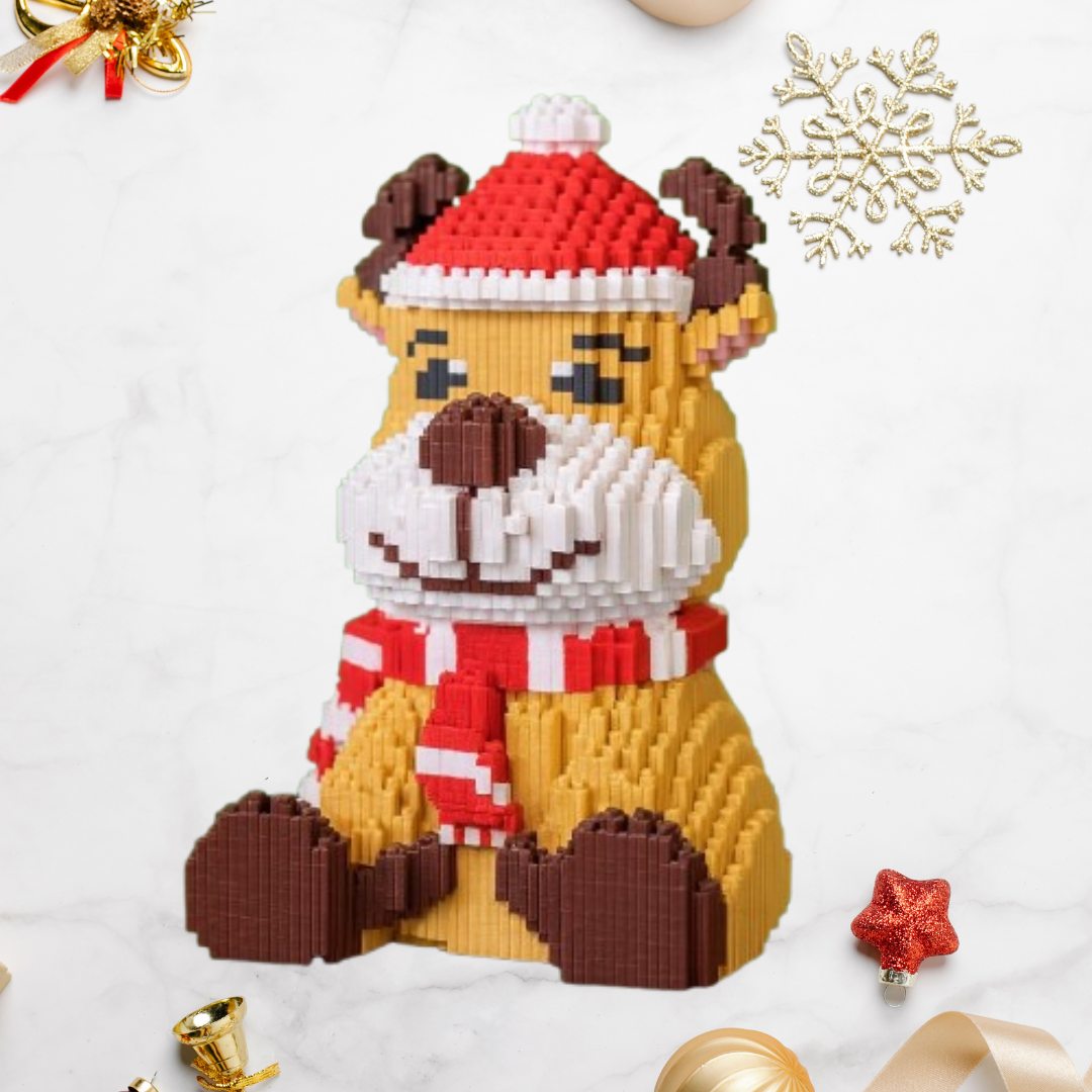 Reindeer with Scarf | Building Blocks