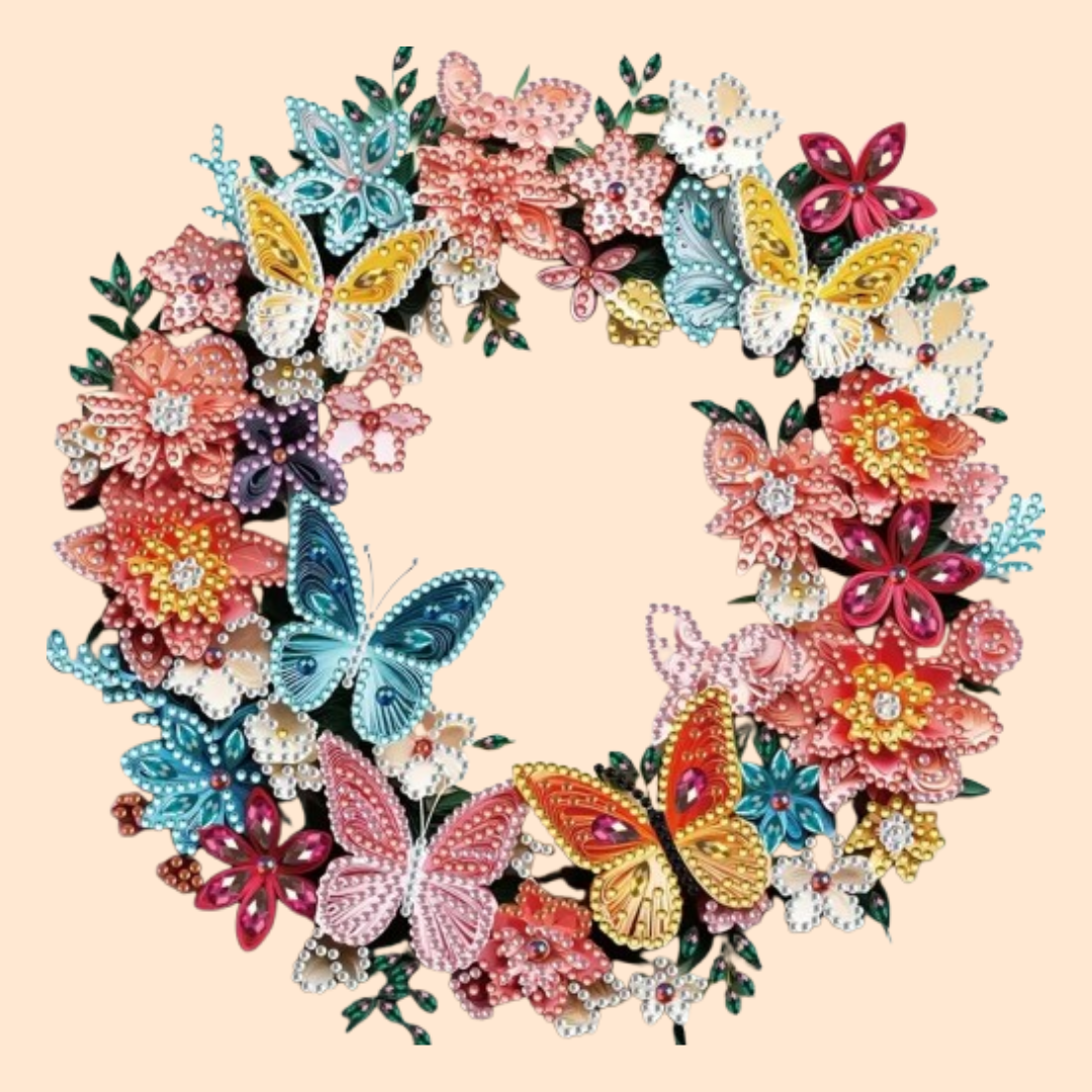 Flowers Wreath | Diamond Painting