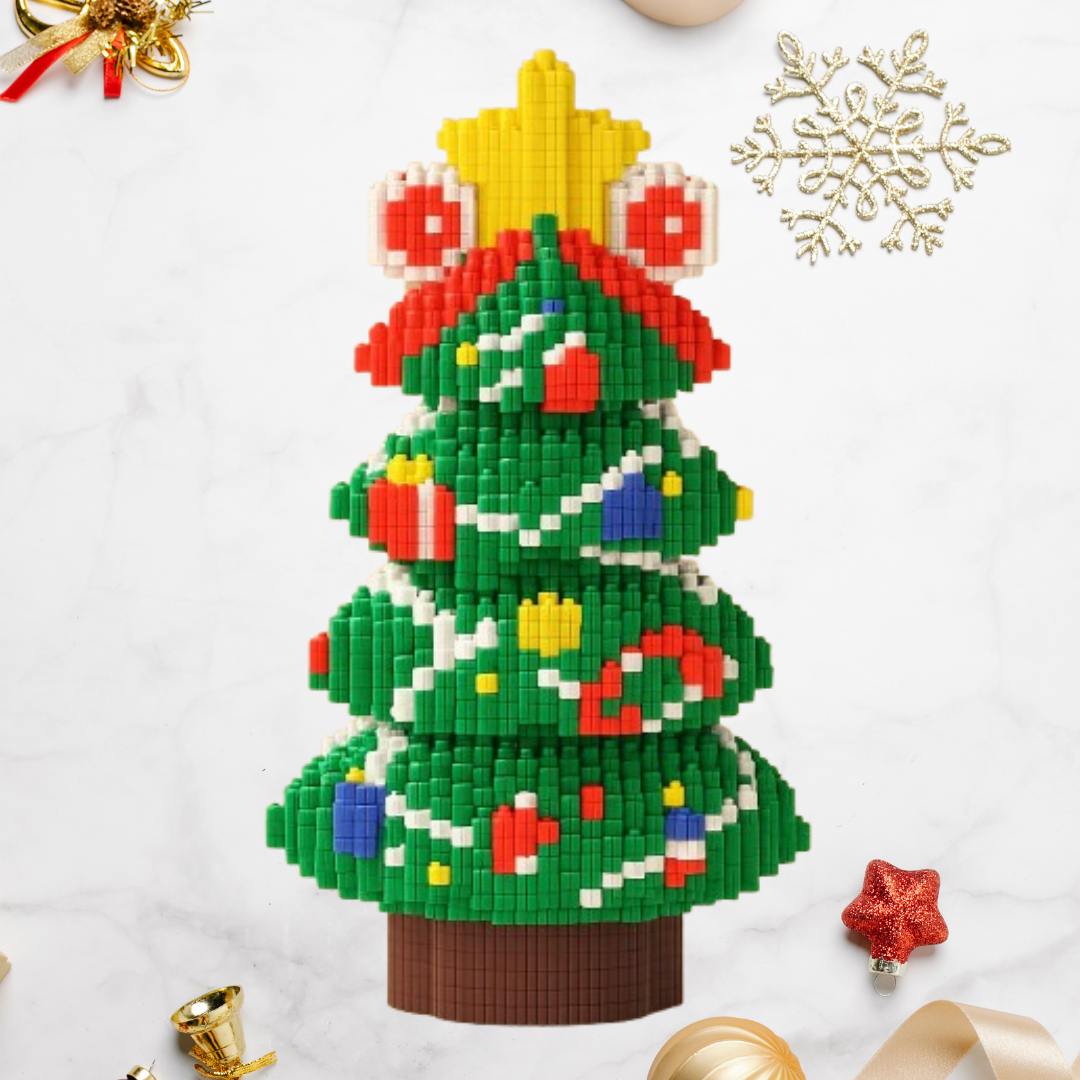 Christmas tree with decorations | Building blocks