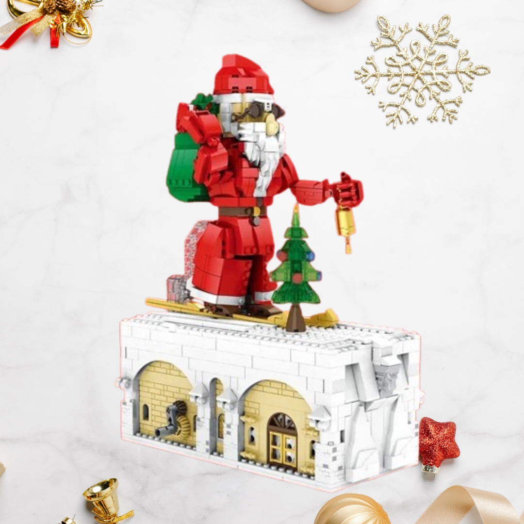 Santa Claus on skis | Building blocks