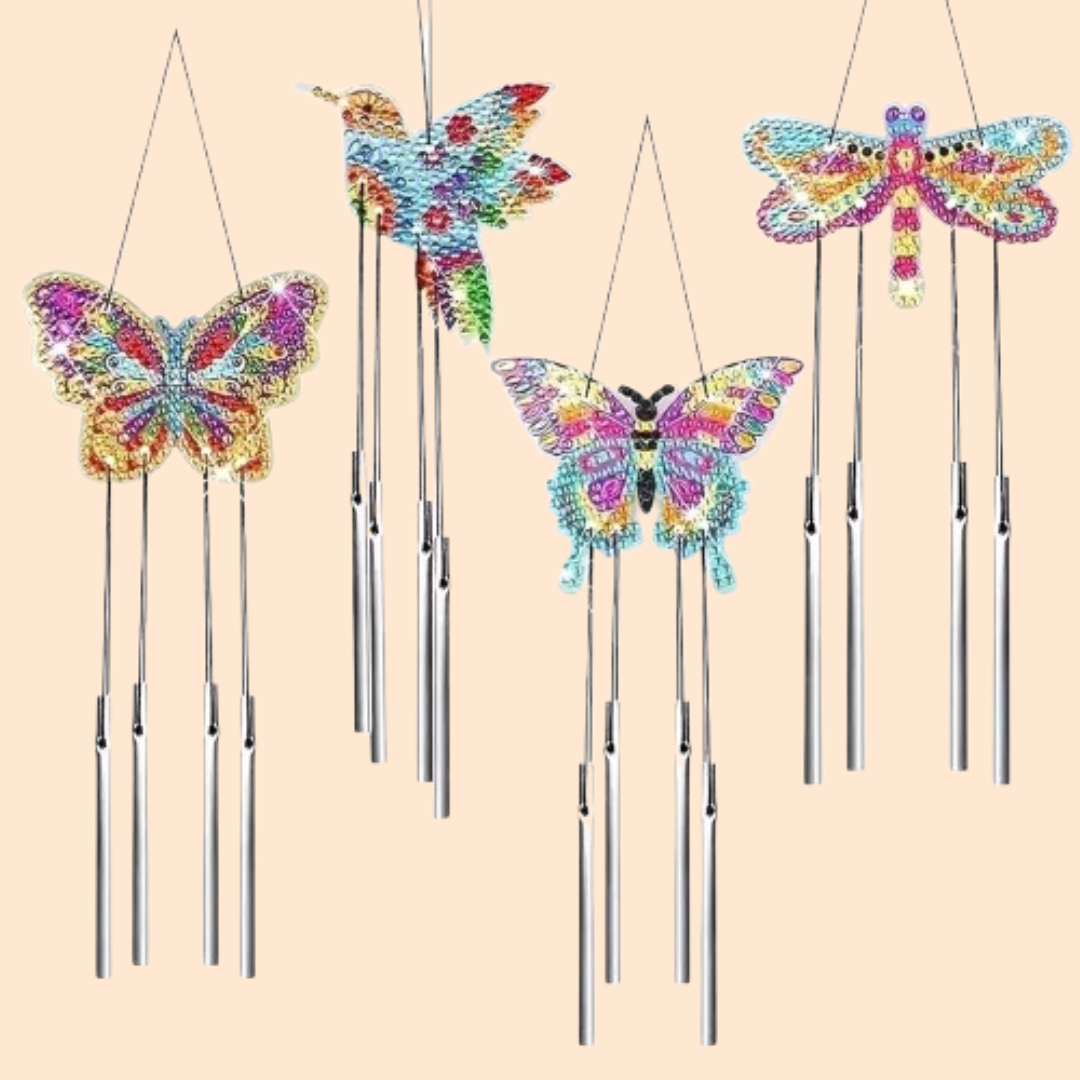 Butterflies Wind Chime | Diamond Painting