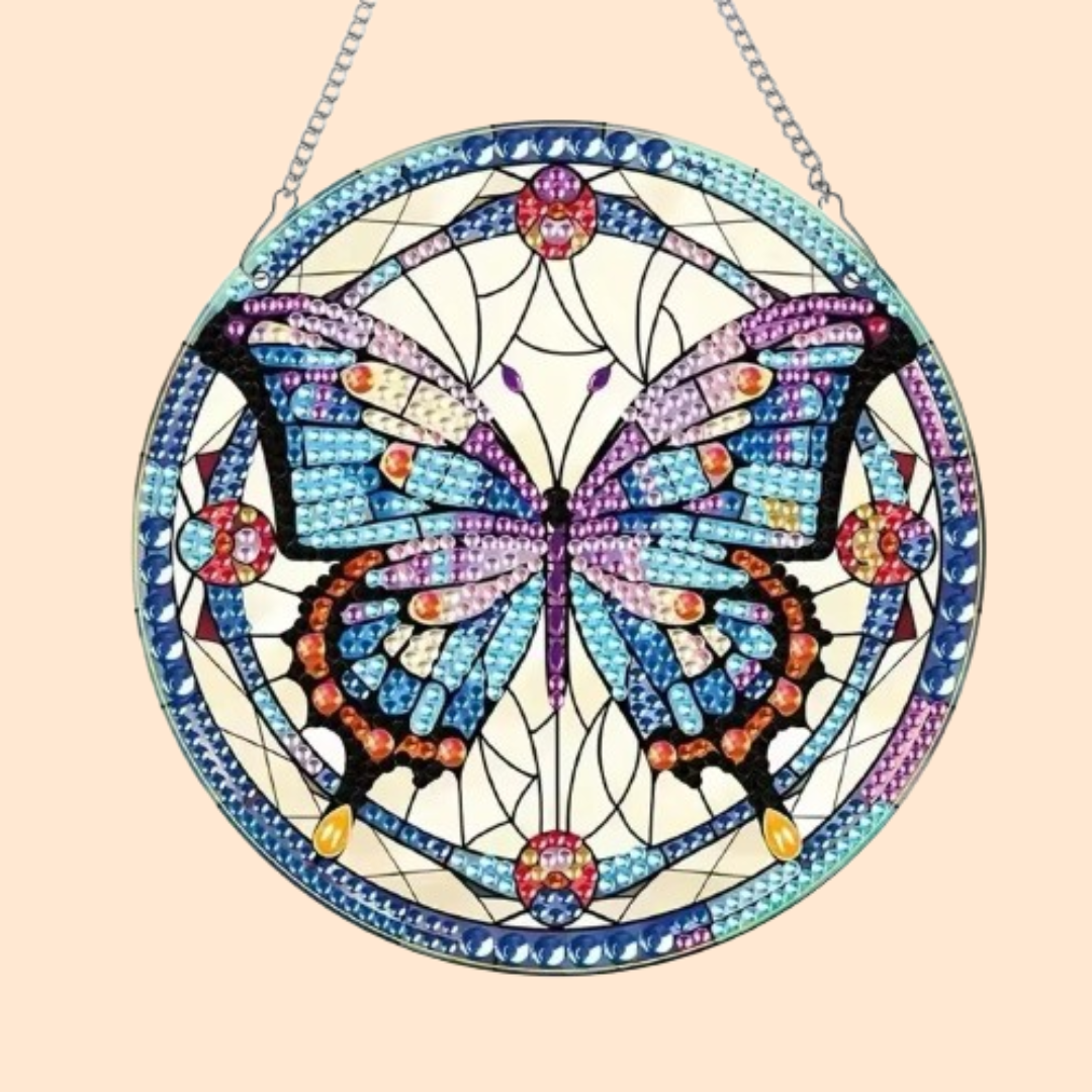 Butterfly Wall Clock | Diamond Painting