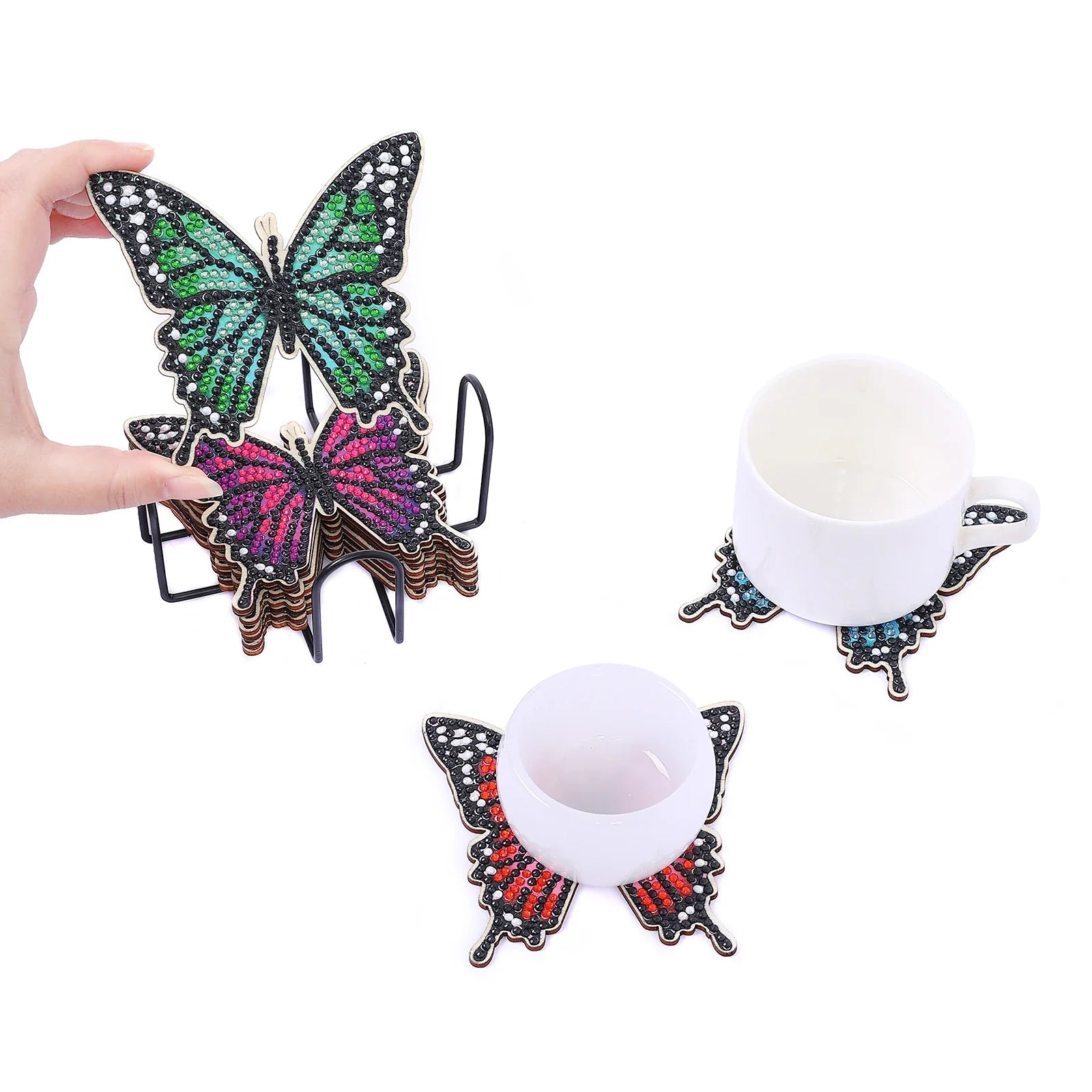 Butterfly Coasters | Diamond Painting