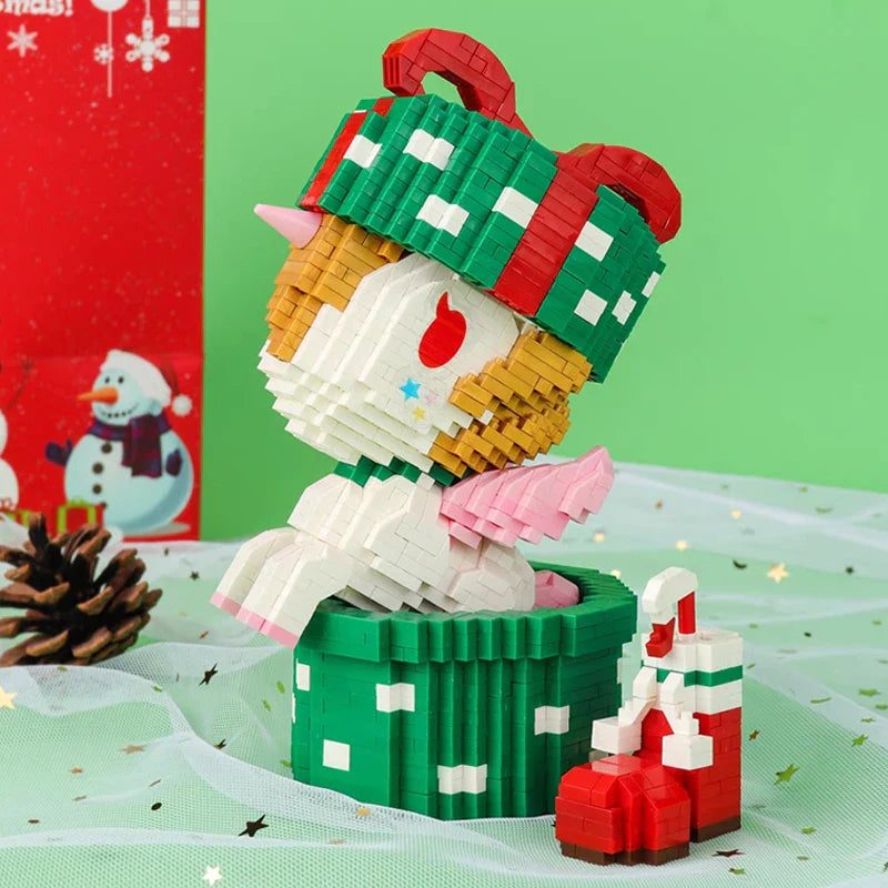 Unicorn in a gift | Building blocks