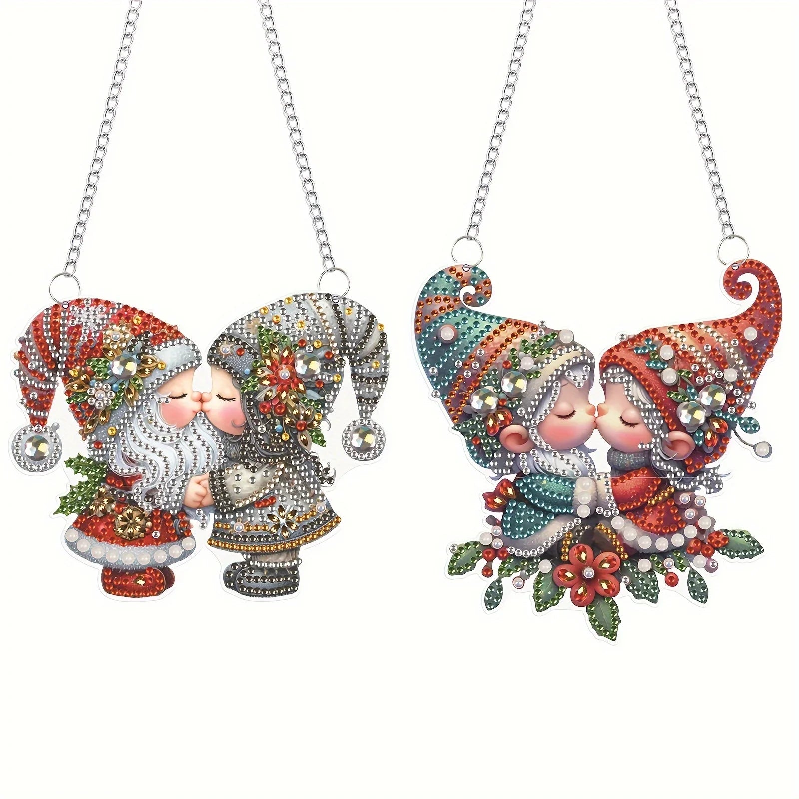 Decorative Hanging Ornament | Christmas Dwarfs | Diamond Painting