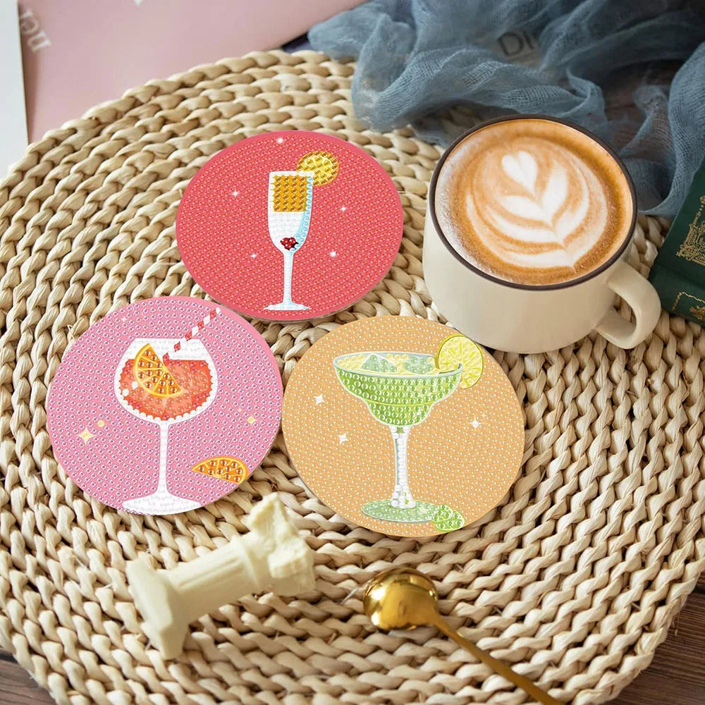 Colorful Cocktail Coasters | Diamond Painting