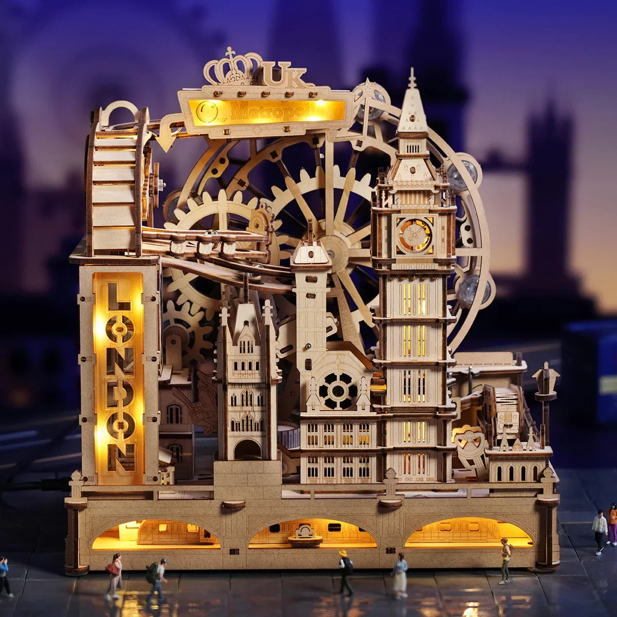 London 3D Marble Run | Wooden Building Kits