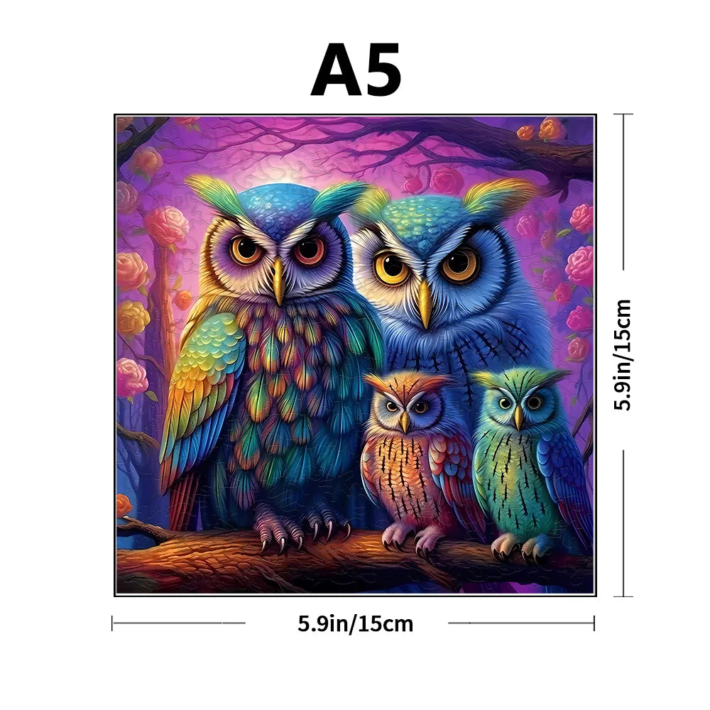 Owl Family | Wooden Puzzle