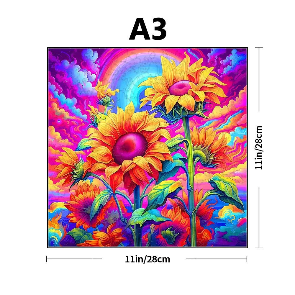 Joyful Sunflowers | Wooden Puzzle