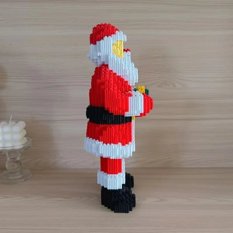 Santa Claus with Gift | Building Blocks