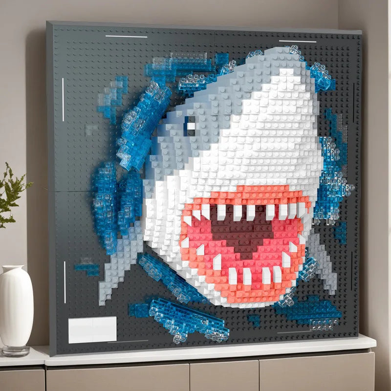 Shark on Building Plate | Building Blocks