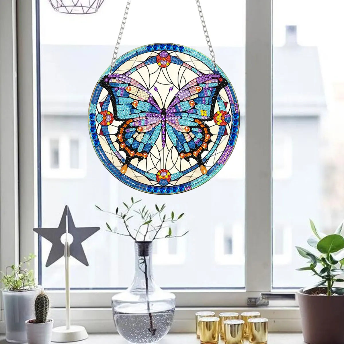 Butterfly Wall Clock | Diamond Painting