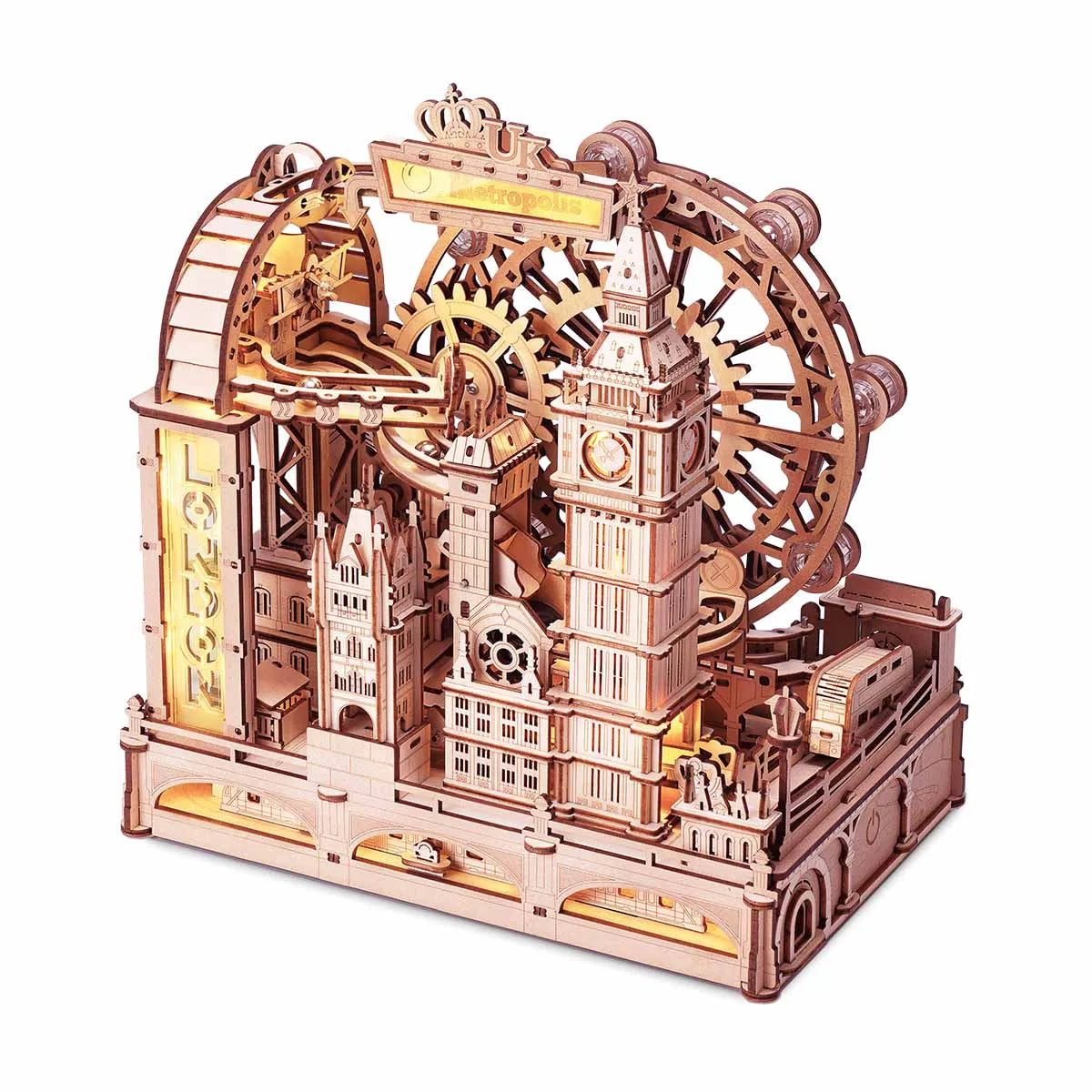 London 3D Marble Run | Wooden Building Kits