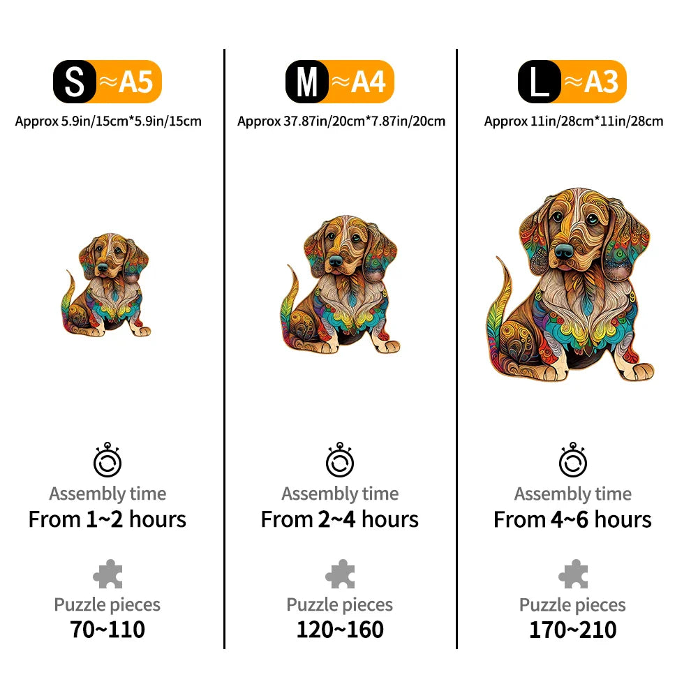 Beautiful Dog | Wooden Puzzle