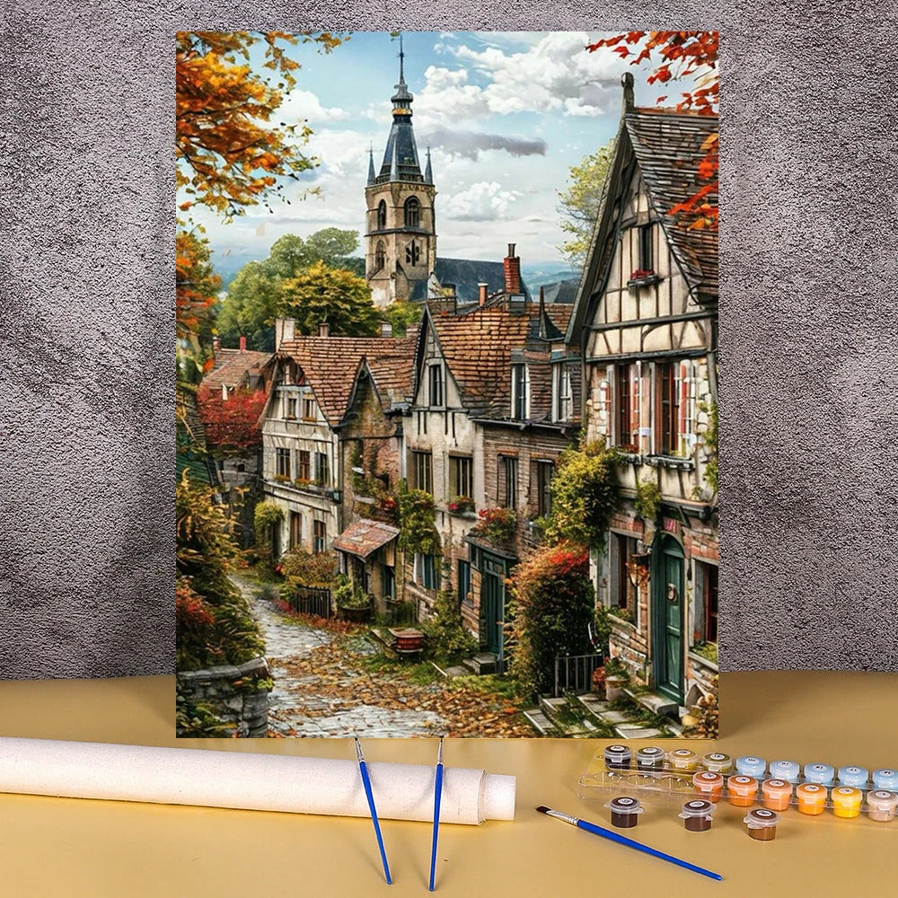 The Lost Little Village | Paint by Numbers