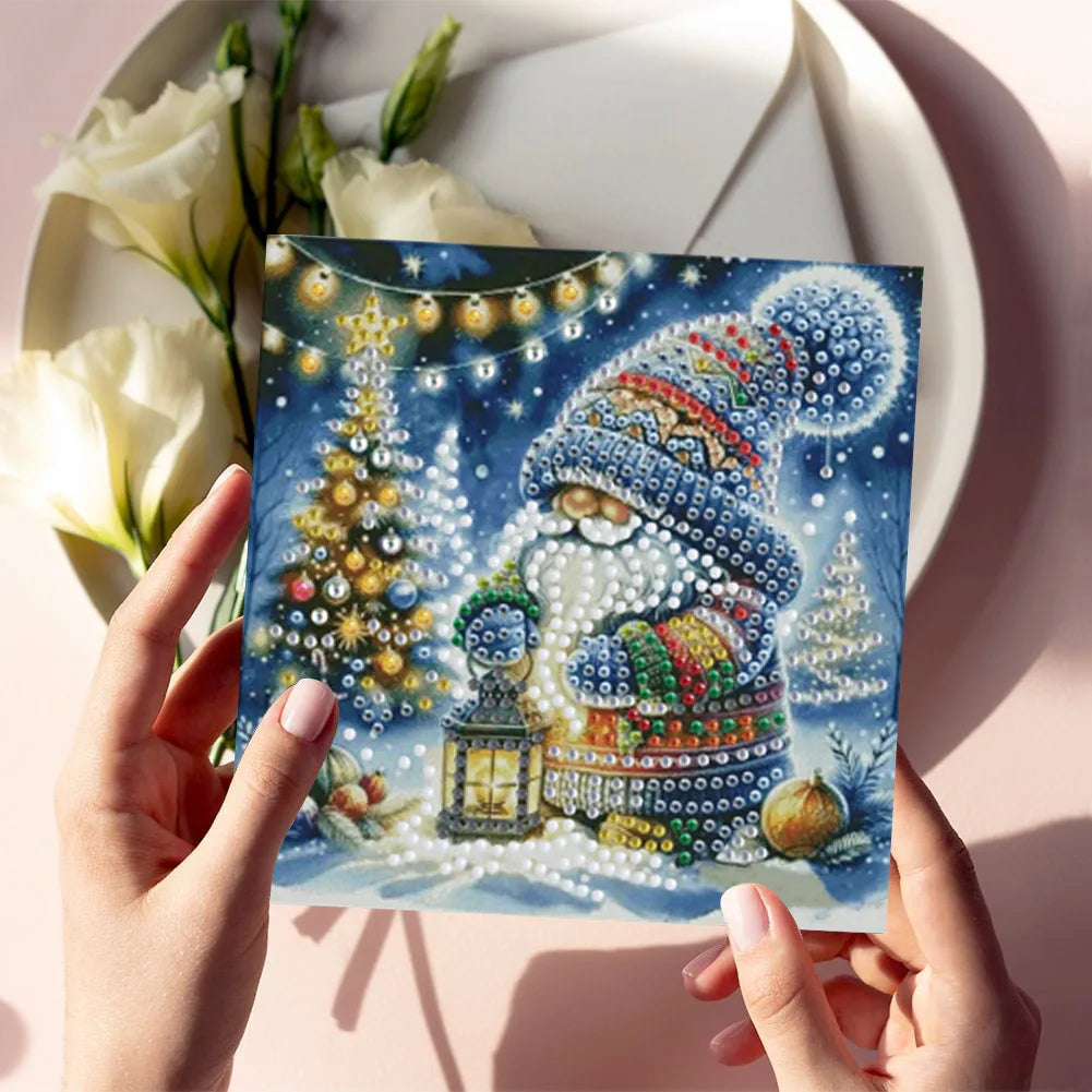 Christmas Card Set with Warm Winter Characters | 6 Pieces | Diamond Painting
