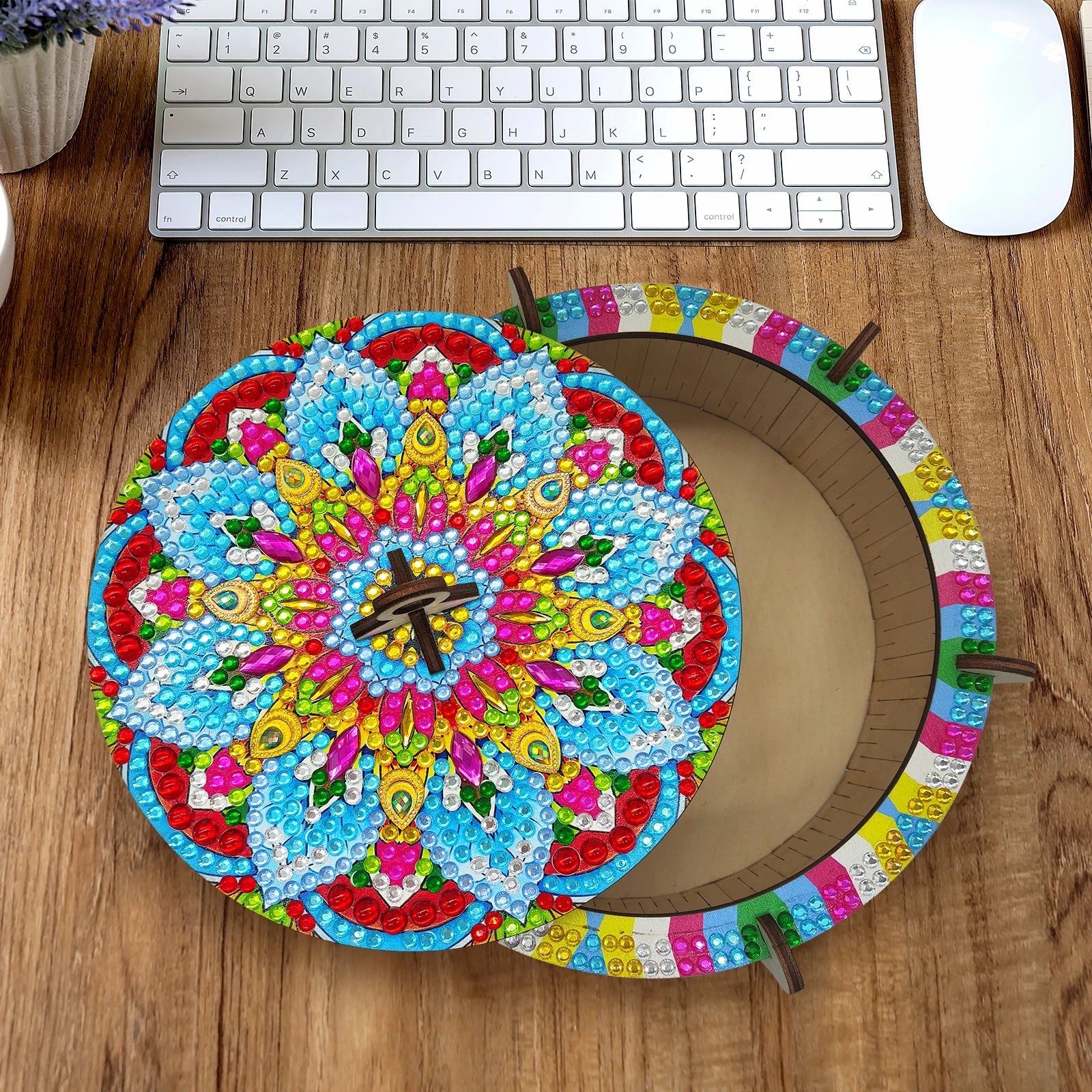 Mandala Wooden Box | Diamond Painting