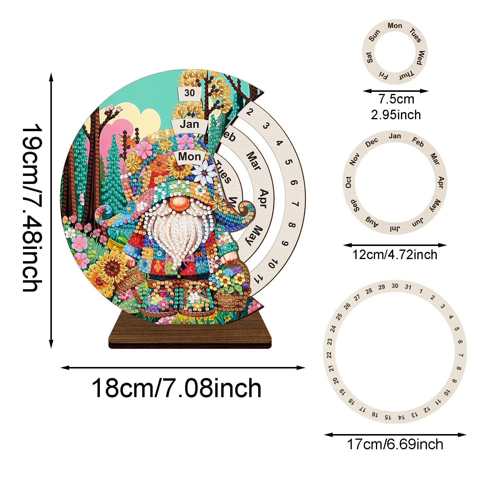 Gnome | Calendar | Diamond Painting