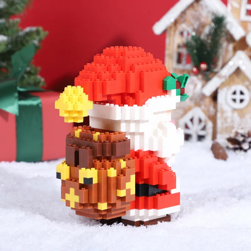 Santa Claus with angels | Building blocks