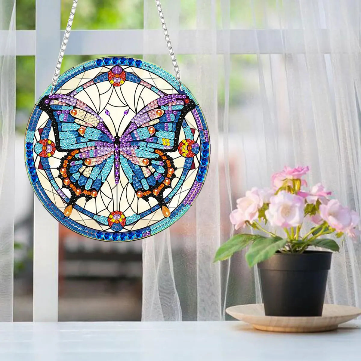 Butterfly Wall Clock | Diamond Painting