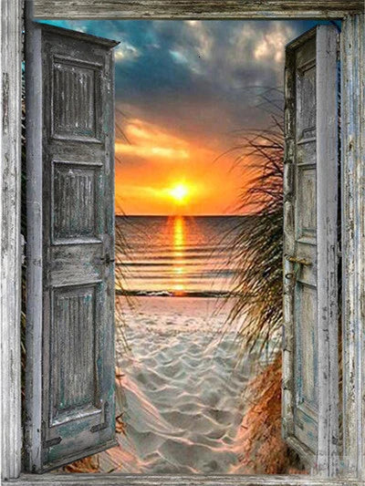 Evening Glow at Sea | Diamond Painting